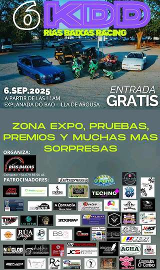 Fechas, información, programa, cartel, imágenes, mapa y ubicación de VI KDD Rías Baixas Racing  en  A Illa de Arousa