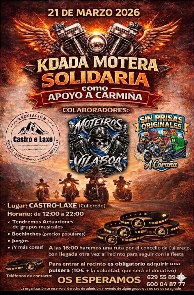 Kedada Motera Solidaria  en Culleredo