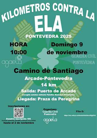 Fechas, información, programa, cartel, imágenes, mapa y ubicación de Kilómetros pola ELA (2025)  en  Soutomaior
