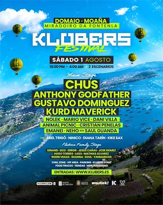 Fechas, información, programa, cartel, imágenes, mapa y ubicación de Klubers Festival (2026)  en  Moaña