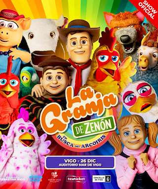 Fechas, información, programa, cartel, imágenes, mapa y ubicación de La Granja de Zenón - En Busca del Arcoiris (2025) en Vigo