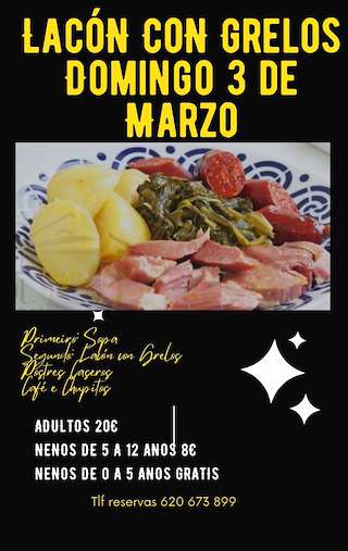 Lacón con Grelos de Santa María de Tebra en Tomiño