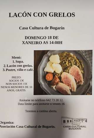 Fechas, información, programa, cartel, imágenes, mapa y ubicación de Lacón con Grelos de Bugarín (2026)  en  Ponteareas
