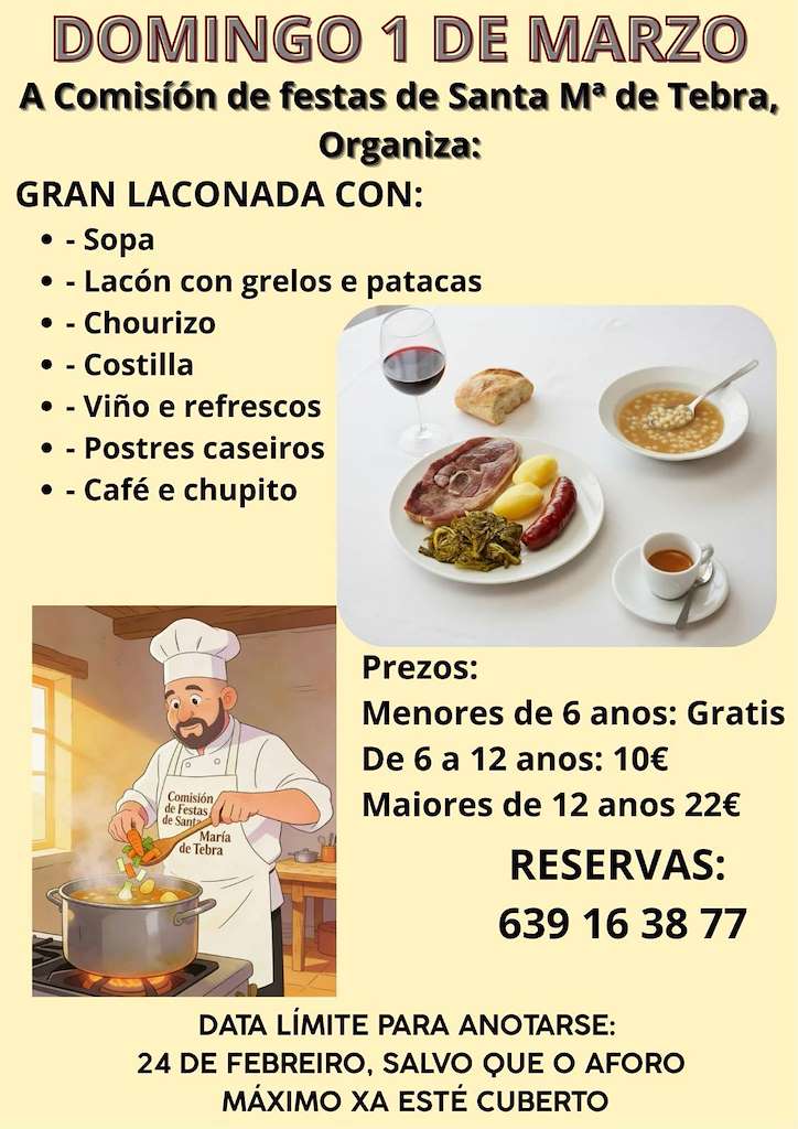 Lacón con Grelos de Santa María de Tebra en Tomiño