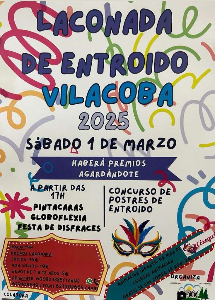Laconada de Entroido de Vilacoba en Salvaterra do Miño