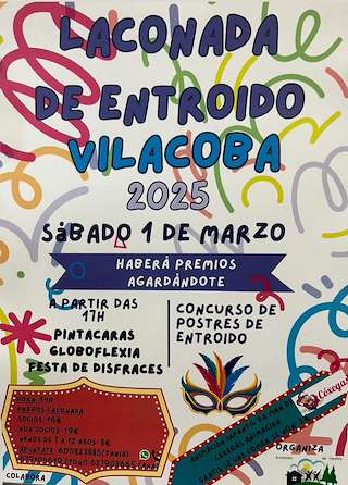 Fechas, información, programa, cartel, imágenes, mapa y ubicación de Laconada de Entroido de Vilacoba  en  Salvaterra do Miño