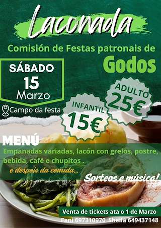 Fechas, información, programa, cartel, imágenes, mapa y ubicación de Laconada de Godos  en  Caldas de Reis