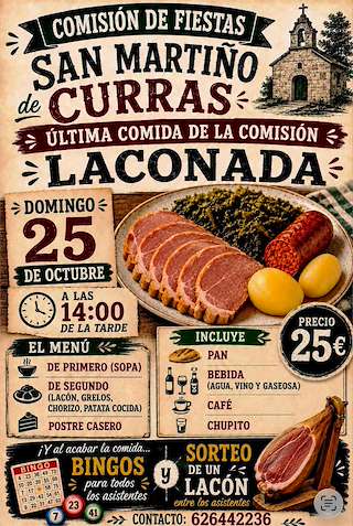 Fechas, información, programa, cartel, imágenes, mapa y ubicación de Laconada de San Martiño de Currás (2026)  en  Tomiño