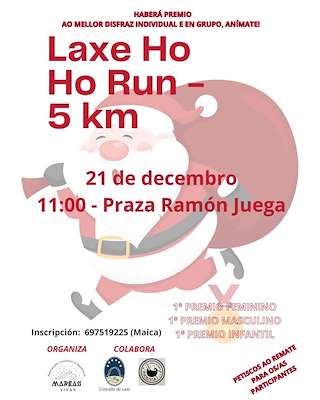 Fechas, información, programa, cartel, imágenes, mapa y ubicación de Laxe Ho Ho Run (2025)