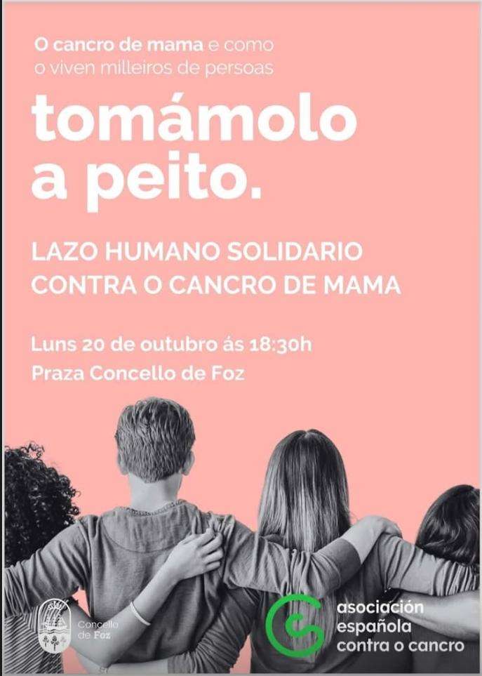 Lazo Humano Solidario Contra o Cancro de Mama en Foz