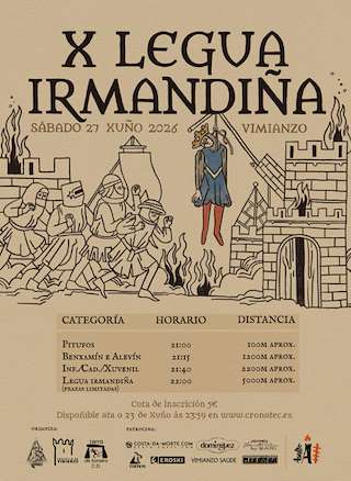 Fechas, información, programa, cartel, imágenes, mapa y ubicación de X Legua Irmandiña (2026) en Vimianzo