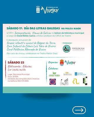 Letras Galegas (2026) en Viveiro