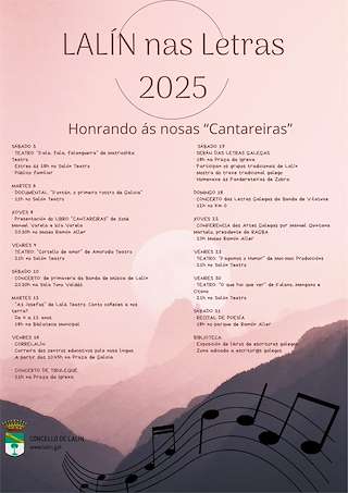 Letras Galegas (2026) en Lalín