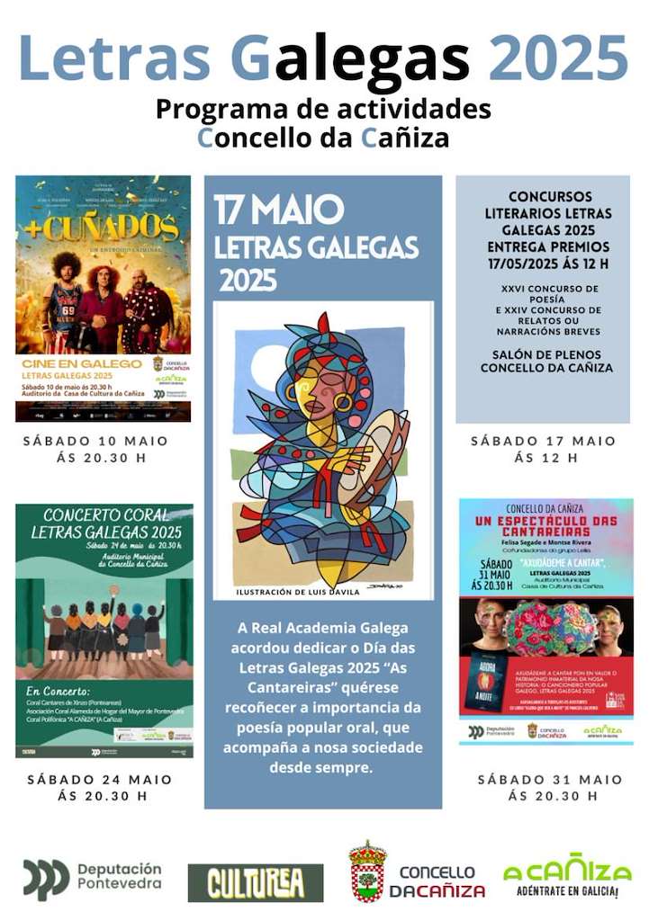 Letras Galegas (2025) en A Cañiza