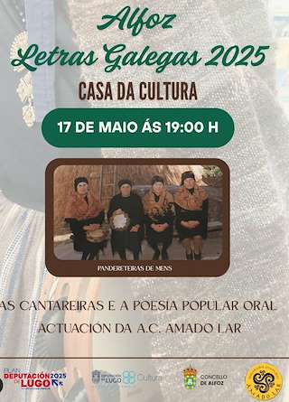 Fechas, información, programa, cartel, imágenes, mapa y ubicación de Letras Galegas   en  Alfoz