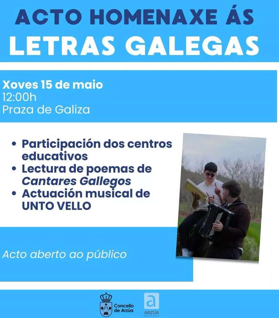 Letras Galegas (2025) en Arzúa