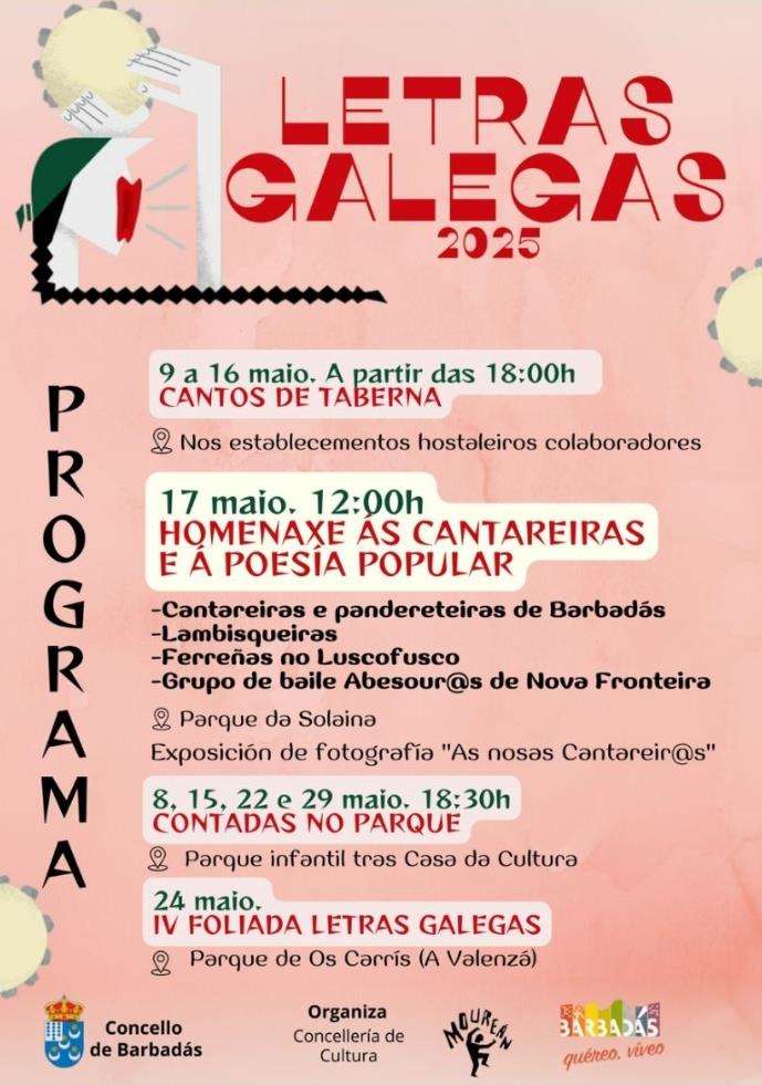 Letras Galegas (2025) en Barbadás