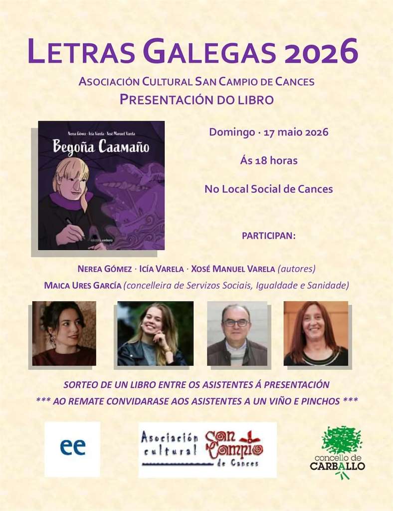 Letras Galegas de Cances  (2026) en Carballo