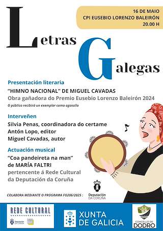 Fechas, información, programa, cartel, imágenes, mapa y ubicación de Letras Galegas  en  Dodro