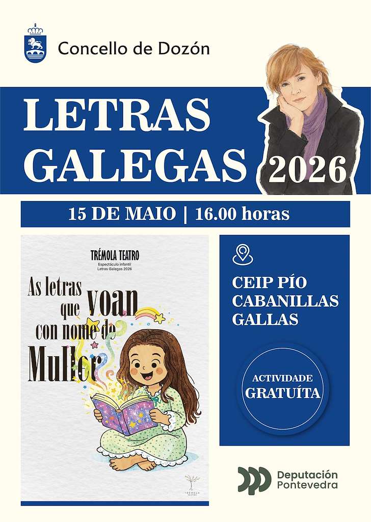 Letras Galegas (2026) en Dozón