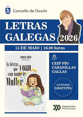 Fechas, información, programa, cartel, imágenes, mapa y ubicación de Letras Galegas (2026)  en  Dozón