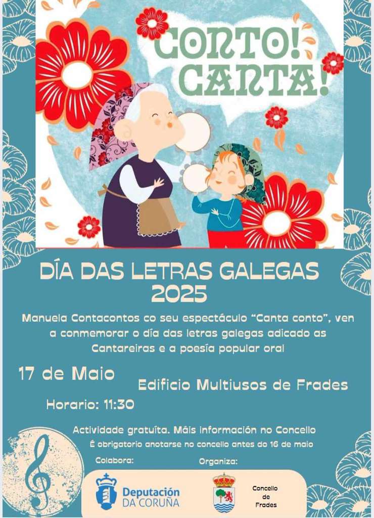 Letras Galegas (2025) en Frades