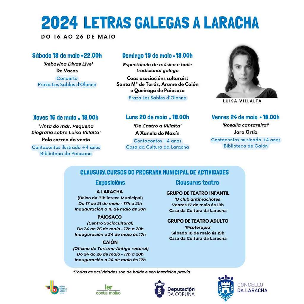 Letras Galegas (2024) en Laracha