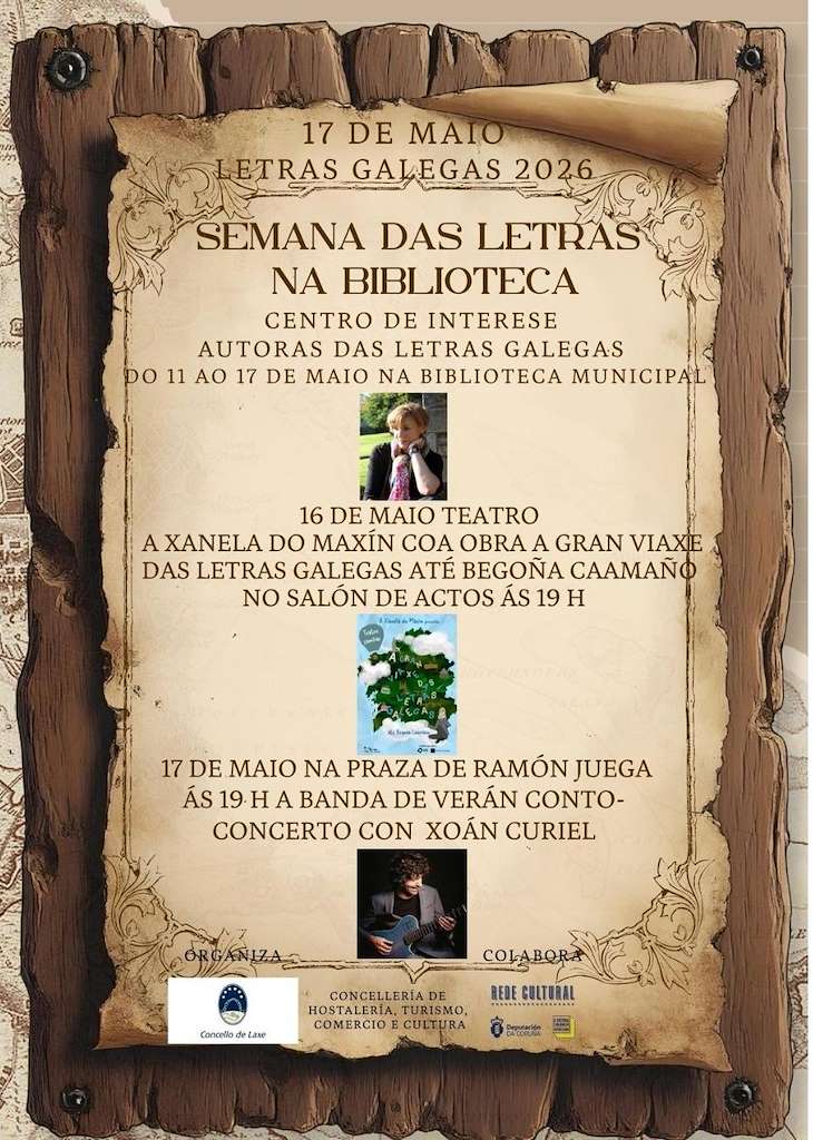 Letras Galegas (2026) en Laxe