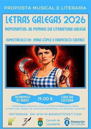 Fechas, información, programa, cartel, imágenes, mapa y ubicación de Letras Galegas (2026)  en  Lousame