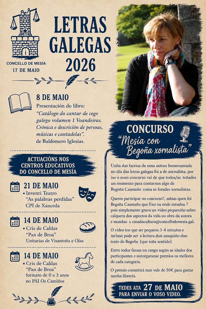 Letras Galegas (2026) en Mesía
