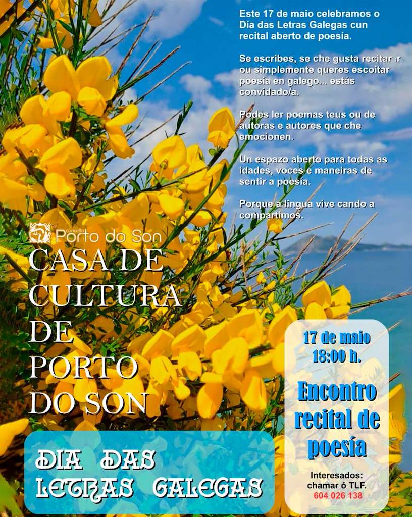 Letras Galegas (2026) en O Porto do Son