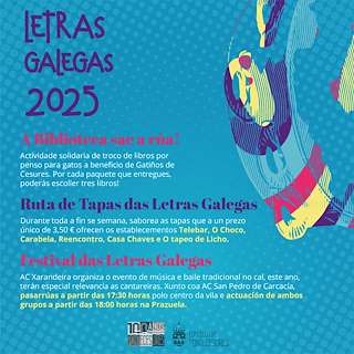 Fechas, información, programa, cartel, imágenes, mapa y ubicación de Letras Galegas  en  Pontecesures