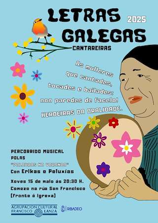 Fechas, información, programa, cartel, imágenes, mapa y ubicación de Letras Galegas  en  Ribadeo