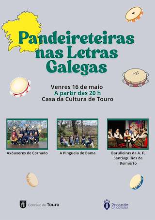 Fechas, información, programa, cartel, imágenes, mapa y ubicación de Letras Galegas  en  Touro