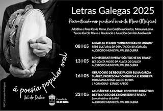 Fechas, información, programa, cartel, imágenes, mapa y ubicación de Letras Galegas  en  Val do Dubra
