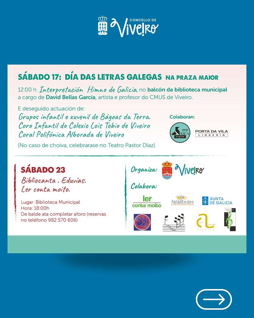 Letras Galegas (2025) en Viveiro