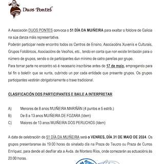 LII Día da Muiñeira en Pontevedra