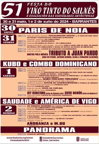 LII Festa do Viño Tinto do Salnés de Barrantes en Ribadumia