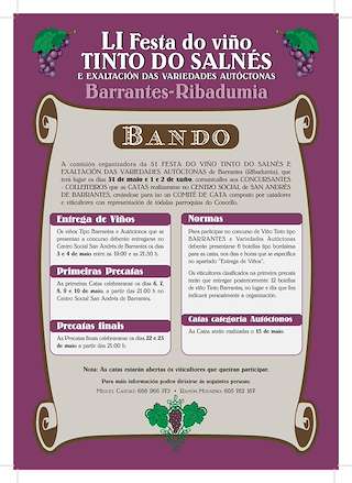 LII Festa do Viño Tinto do Salnés de Barrantes en Ribadumia