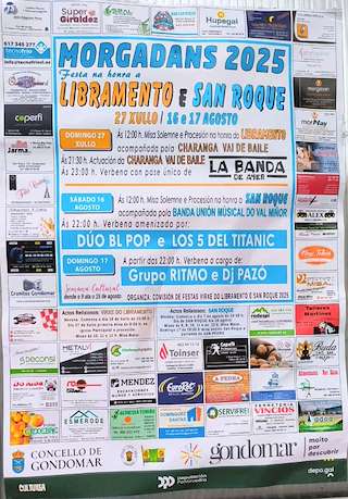 Fechas, información, programa, cartel, imágenes, mapa y ubicación de Libramento e San Roque de Morgadáns  en  Gondomar