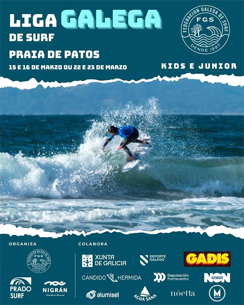 XXII Liga Galega de Surf - 2º Prueba Surf Kids y Junior en Nigrán