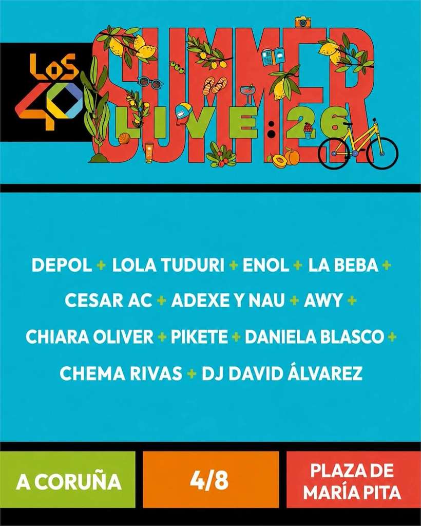 Los 40 Summer Live (2026) en A Coruña