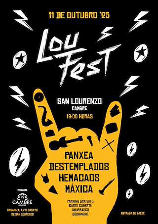 Fechas, información, programa, cartel, imágenes, mapa y ubicación de Lou Fest  (2025)  en  Cambre