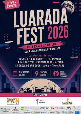 Fechas, información, programa, cartel, imágenes, mapa y ubicación de Luarada Fest (2026)  en  Chantada