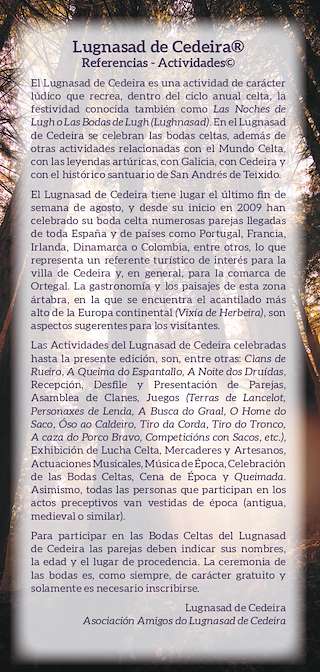 Lugnasad - Celebración das Vodas Celtas en Cedeira