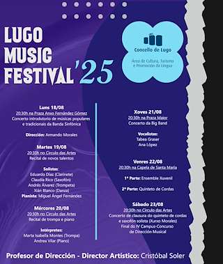 Fechas, información, programa, cartel, imágenes, mapa y ubicación de Lugo Music Festival
