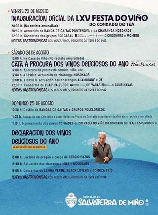 LXVI Festa do Viño do Condado de Tea en Salvaterra do Miño