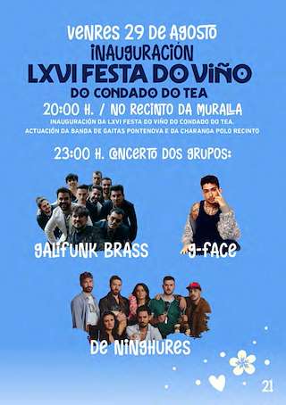 LXVII Festa do Viño do Condado de Tea (2026) en Salvaterra do Miño
