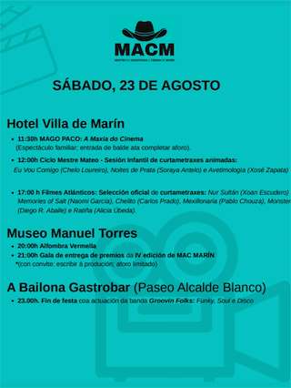 MAC - Mostra do Audiovisual e Cinema de Marín (2026)