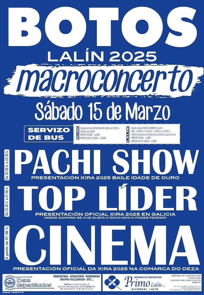 Macroconcerto de Botos en Lalín